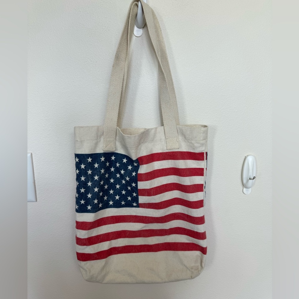 American Apparel American Flag Canvas Tote Bag.